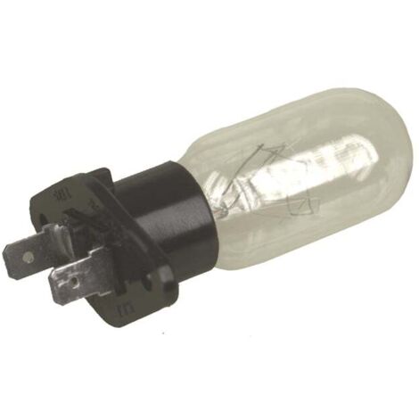Mikrowellen Lampe 25W Mit 2x6,3mm AMP Sockel - Ersatz Für Whirlpool, Bauknecht, De Longhi