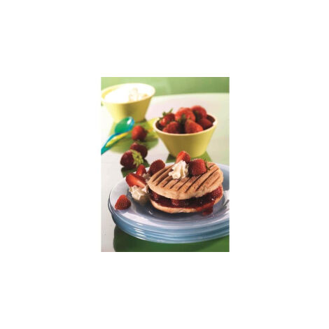 SET DE PLATOS SEB: 1 Parrilla PANINI para Gofre CROQUE - XA800312 - Negro