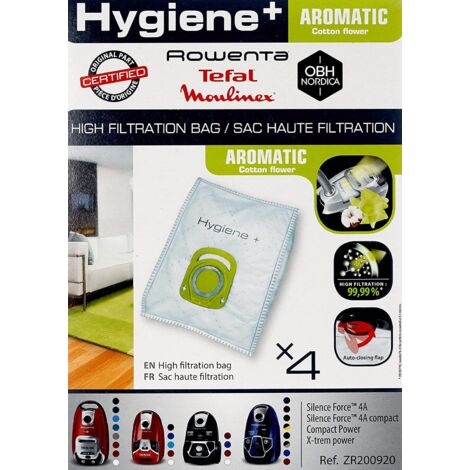 Rowenta - bolsa para aspiradora hygiene aromatic - zr200920 - 3221614001222 (1/5)