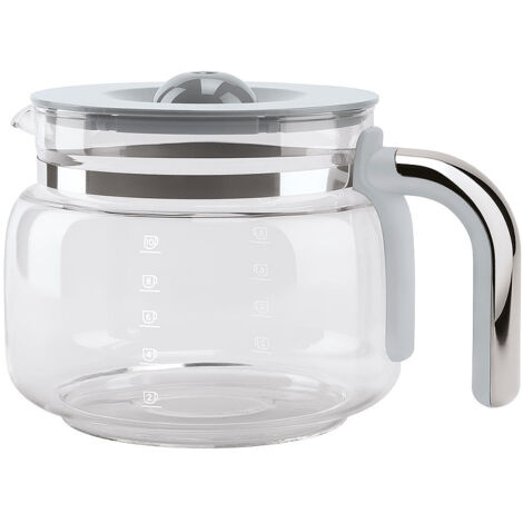 Smeg DCGC01 Replacement 10 Cup Coffee Pot - Glass Coffee Carafe for DCF02 Drip Coffee Maker Machine