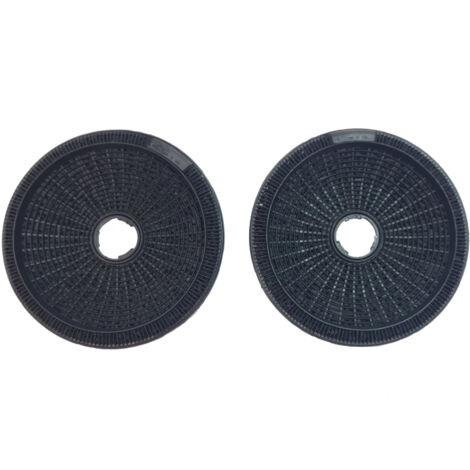 Ersatzteil - 2 Kohlefilter BEST Typ190 -  - CANDY, FAURE, ELECTROLUX, ARTHUR MARTIN ELECTROLUX, ROSIERES, SAUTER, BOSCH, BRANDT, ARTHUR MARTIN, FAGOR, ZANUSSI, VIVA, RADIOLA, AIRLUX, SIEMENS, DE DIETR
