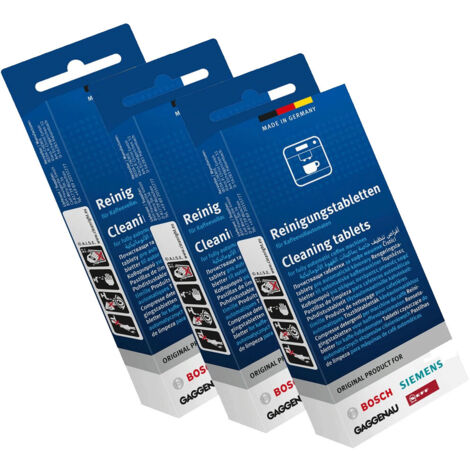 Ersatzteil - Set 3 Schachteln (10 Tabletten) Reinigungstabletten Original - - BOSCH, SIEMENS, GAGGENAU, NEFF