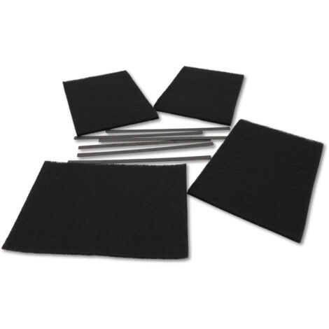 Ersatzteil - Lot de 3 filtres charbon (Kit -  - DE DIETRICH, BRANDT, SAUTER, FAGOR, SANGIORGIO, THERMOR, MASTERCOOK