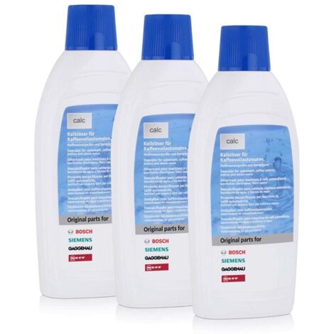 Set von 3 flüssigen Descaler (1,5 l) für die Bosch -Kaffeemaschine 00311968