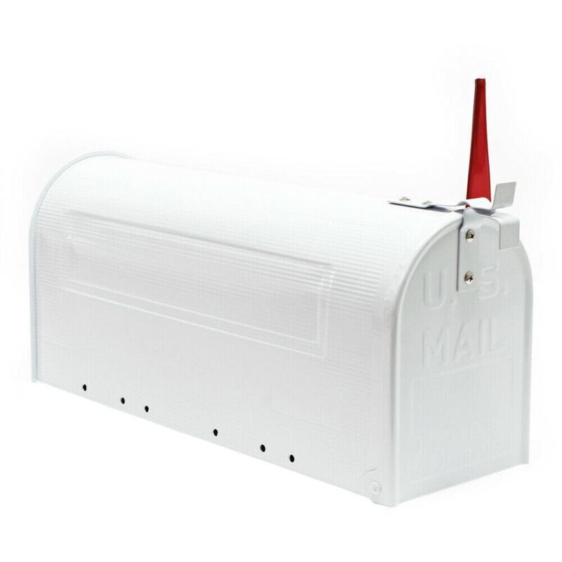 Cassetta Postale Da Parete In Ferro Stile Americano – Colore Avorio, Vintage, Per Esterno, Resistente E Decorativa Per Giardino E Casa