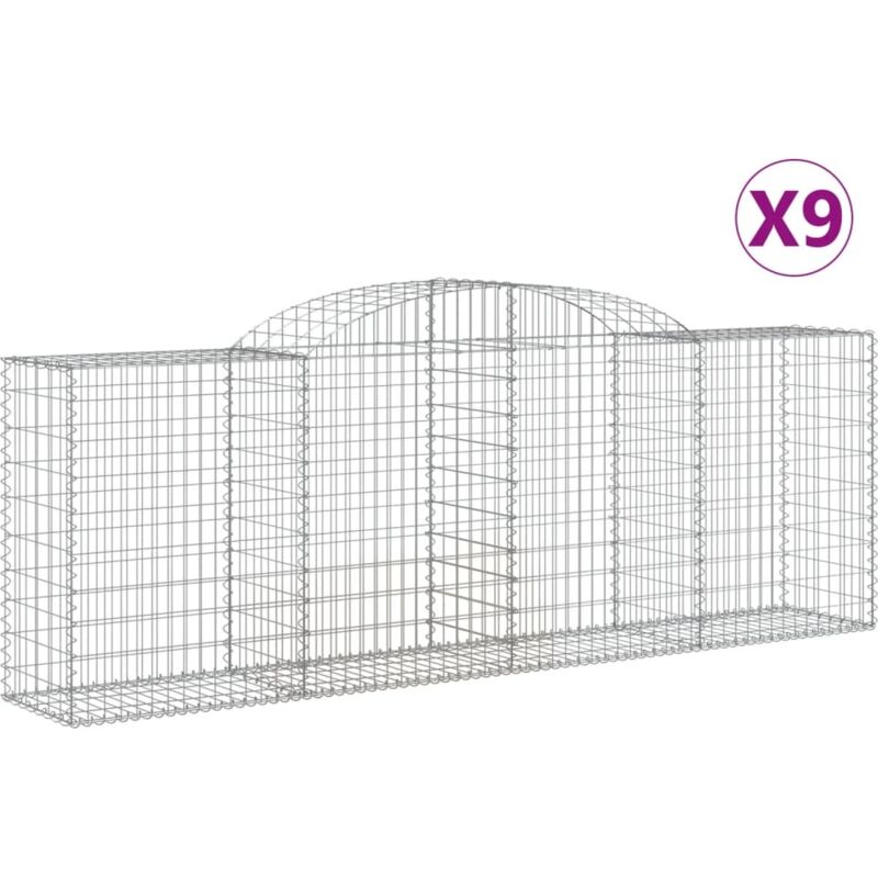Gabiona - Gabbioni Estendibili Tipo 2 80 Cm X 40 Cm X 30 Cm  L X A X P , Dimensione Maglia 5 Cm X 10 Cm Anello A C Alta Qualita 88023073