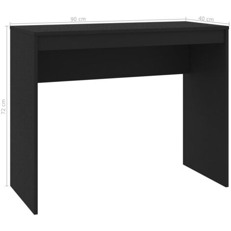 Scrivania Tavolo Postazione Di Lavoro Mobile Per Computer Studio 140 X 50 X 75 Cm In Mdf Nero 85270018
