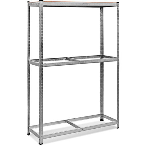 Scaffale Pneumatici Tiger - 180x130x50 Cm, Fino A 12 Pneumatici, Con Ripiano, Per Garage - Foto 3