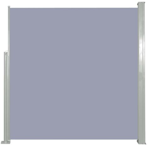 ECOOPTS Tenda Parasole Retrattile Impermeabile 90x40 Cm Per Pergola E Patio - Protezione UV In Poliestere Grigio Chiaro Con Kit Di Montaggio