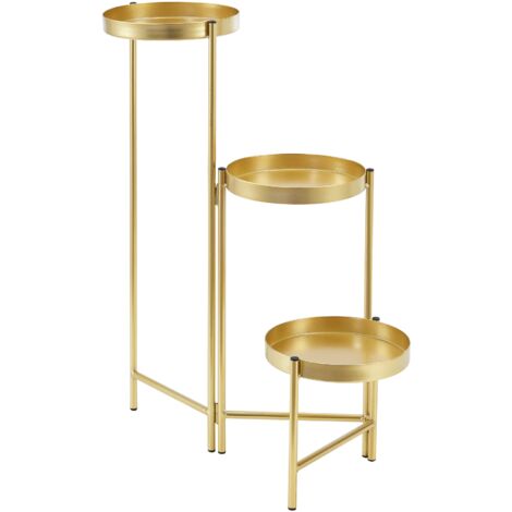 Supporto Per Piante VidaXL Pieghevole In Bambù: 3 Mensole A Triangolo. Elegante E Salvaspazio