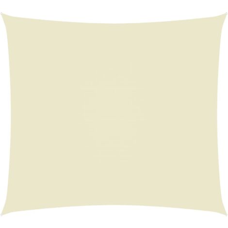 Artpuch Tenda Parasole Curva 3,5x4,6 M Crema – Rettangolare, HDPE 185 G/m², Blocco UV, Per Giardino E Terrazzo - 5