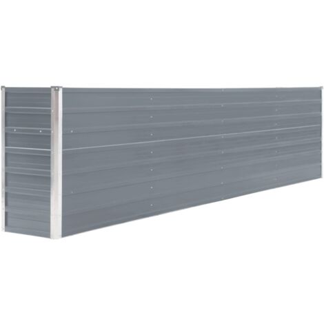 Fioriera Rialzata In Ferro Zincato - 30x120x90 Cm, Grigio | Per Orto, Erbe E Fiori | Facile Montaggio - Foto 11