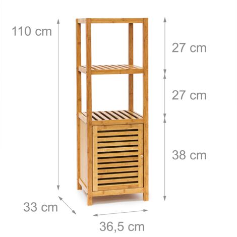 Mensola da bagno a 4 livelli Teak massiccio 42x42x165 cm
