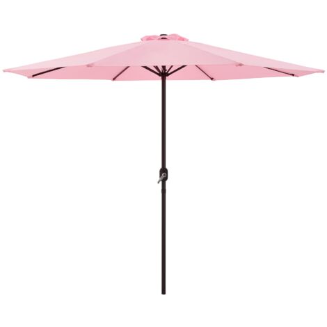 Botle Ombrellone Da Giardino Pieghevole Rosso – ø180 Cm – Con Funzione Break E Regolazione Altezza – Tema Anguria - 2