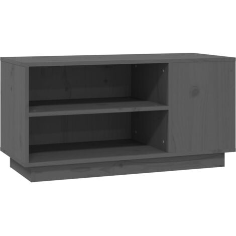Credenza In Stile Industriale L190cm 4 Ante E 4 Cassetti Lunata Legno Marrone E Grigio