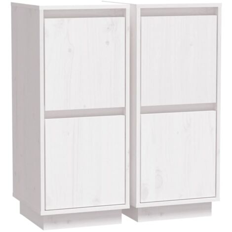 Armadio Da Parete Hovothy – 34,5x34x90 Cm – Legno E Vetro Bianco – Pensile Per Bagno O Cucina