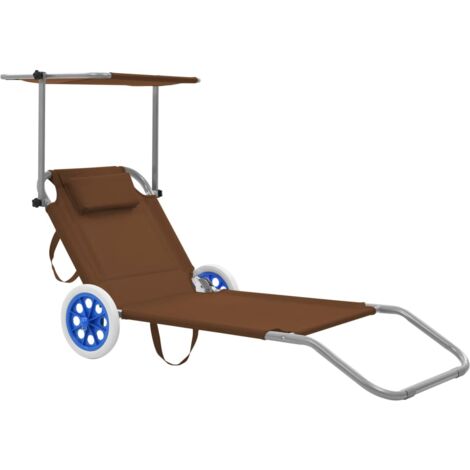 Tidyard Lettino Pieghevole Da Giardino In Rattan Sintetico - Struttura In Acciaio Per Balcone, Terrazza, Spiaggia E Piscina - Nero 61x147x95 Cm - 3
