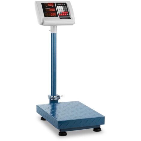 Bilancia Digitale Professionale 40Kg Vassoio Inox 6 Display Batteria o