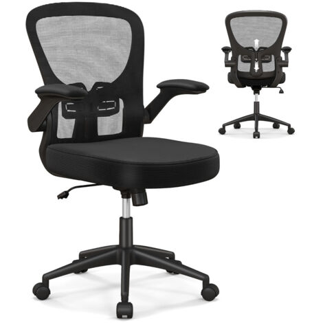 Rowill Sedia Ufficio Ergonomica Senza Braccioli: La Scelta Smart Per Studio E Lavoro, Con Ruote E Supporto Lombare (Nera) - 3