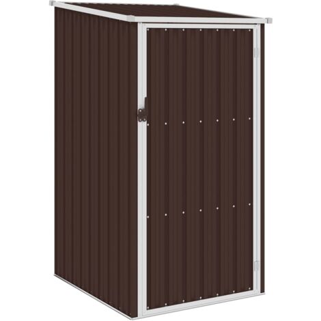 Casetta da giardino casetta per cabine ripostiglio casetta per casetta per esterni casetta per attrezzi robusta marrone 87 x 98 x 159 cm acciaio zincato marrone 020022328