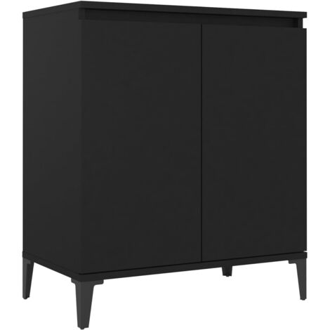 Sweiko Credenza con ripiani in vetro e illuminazione a LED, credenza