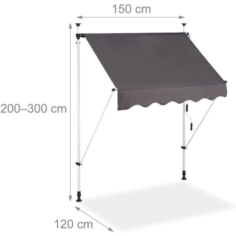 Tenda da sole laterale estensibile rossa 220x600 cm | Leroy Merlin Tenda da sole laterale estensibile rossa 220x600 cm | Leroy Merlin