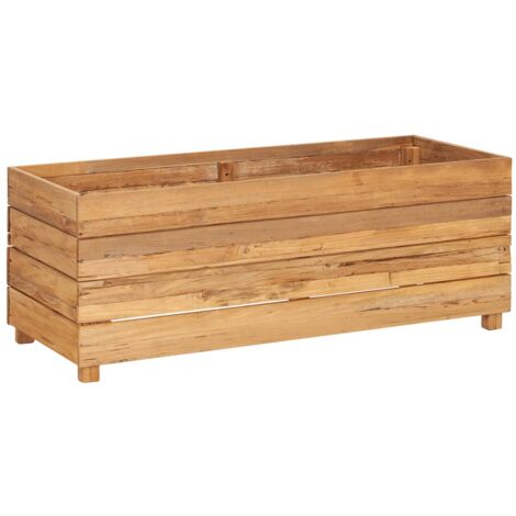 Aiuola Rialzata In Legno Vintage Con Ruote – Giardino Portatile Fai Da Te, 75x51x37.5 Cm, Idea Regalo Unica Per Balcone E Terrazzo - 5