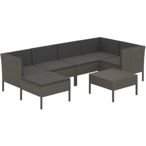 Set Da Giardino Diva Comfort Grafite – 4 Pezzi In Resina Con Tavolino, Divanetto E Poltrone