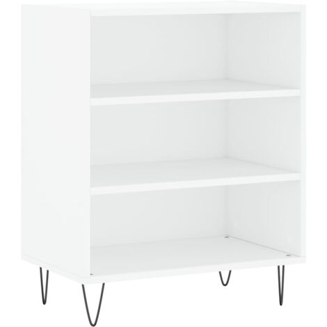 INLIFE Credenza bianca lucida, 60 x 35 x 70 cm, in legno, 21 kg, 831222