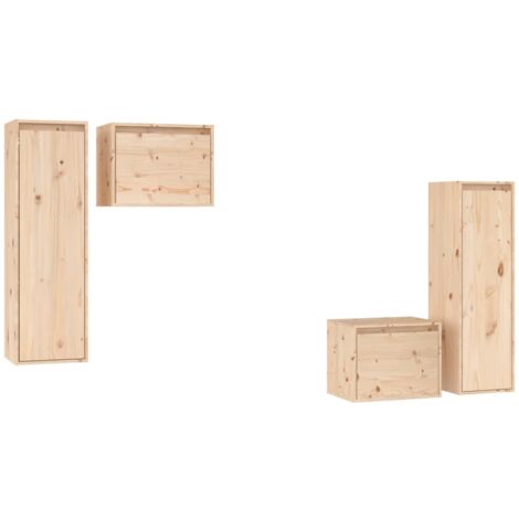 Mobile TV 100x33x46cm Legno Massello Acacia e Legno Multistrato vidaXL