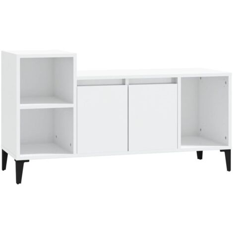 Hzuaneri Mobile TV con Illuminazione RGB LED, Tavolino Porta TV fino a 65 Pollici, Lungo 143,5 cm, 3 Cassetti 3 Scomparti Aperti, 40 x 143,5 x 50 cm, per Soggiorno, Camera da