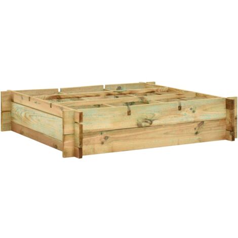 FIORIERA TOTEM IN LEGNO DI PINO IMPREGNATO CON INSERTO DI PLASTICA RIC