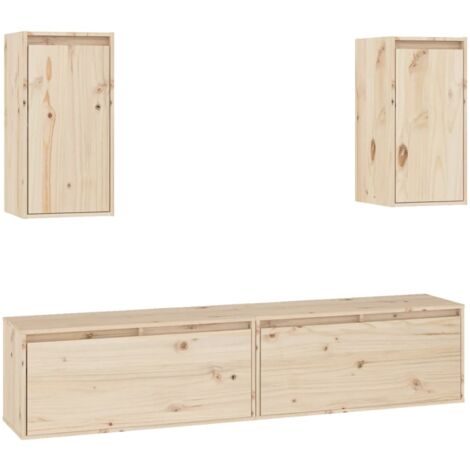 VIDAXL - Mobile Porta Tv 110x30x40 Cm In Legno Massello Di Acacia - ePRICE