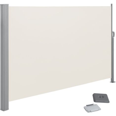 Festnight Tenda da Sole Laterale Retrattile Crema 100x300 cm/120x300 cm/140x300 cm/160x300 cm