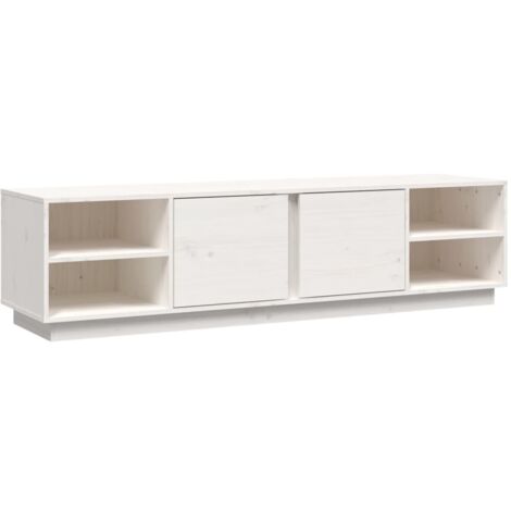 ALINE FURNITURE Mobile Console TV Bianco, Legno, Per TV Fino A 65