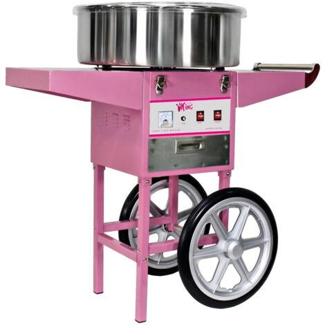 Macchina per zucchero filato professionale diametro 52 cm con carrello 3614071
