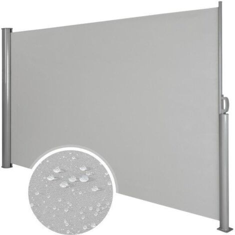 Tenda Laterale Avvolgibile Per Esterni 180x300 Cm - Struttura In Alluminio, Parasole E Frangivento, Perfetta Per Privacy In Giardino (colore Beige)