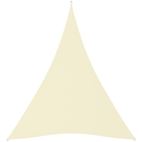 Vela parasole parasole triangolare in tessuto oxford 4 x 5 x 5 mt crema 020009890