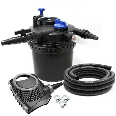 UBBINK FiltraClear 8000 +Set Filtro Per Laghetto - 3 Camere - UVC 9w Pompa 2200 L H 3 Anni Di Garanzia 69706896