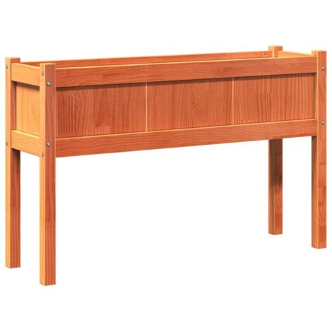 JonesHouseDeco Vaso da giardino in metallo pesante grande nero alto rettangolare in acciaio fori di drenaggio fioriere traspiranti con 2 prese d'aria in rete 77x28x33 cm-G902A01