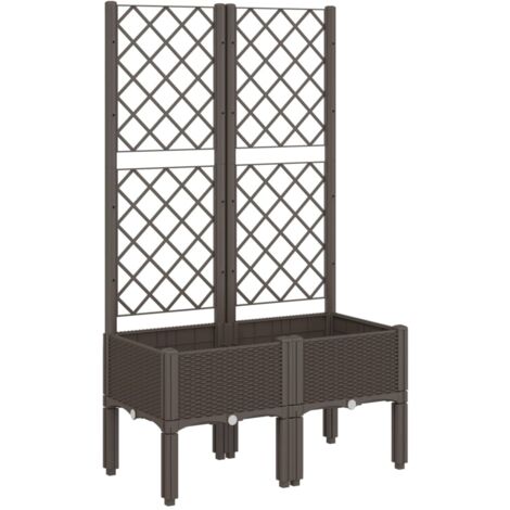 Fioriera In Plastica 49x25x17 Cm Con Vassoio Attaccato E Fori Drenaggio – Vaso Per Davanzale Balcone Giardino Giallo