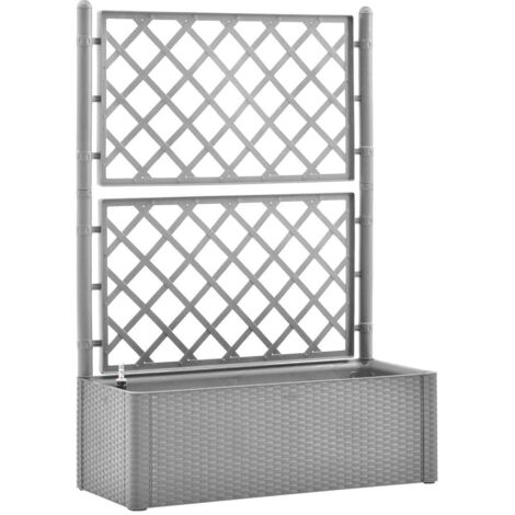 Vassoio Per Fioriera Aiuola Rialzata Piante Fiori Terrazza Giardino Giardino 320 X 80 X 77 Cm Argento Acciaio Zincato Argento 020039435 86941037