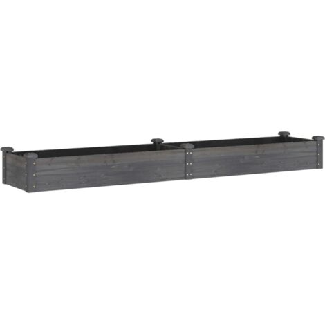 INLIFE Aiuola Rialzata Da Giardino In Acciaio Zincato | 240x80x77 Cm | Orto Rialzato Argento