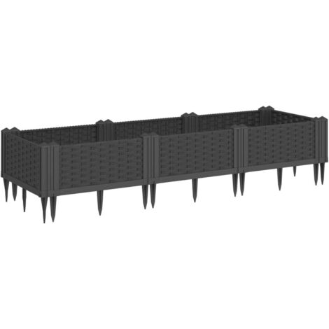 Vassoio Per Fioriera Aiuola Rialzata Piante Fiori Terrazza Giardino Giardino Acciaio Verniciato A Polvere 512 X 80 X 36 Cm Verde 020039669 86965752