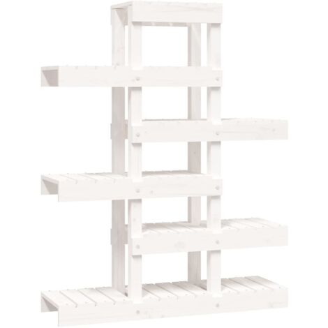 Vaso Portavaso Liberty 25 Bianco - Grande Vaso In Plastica Effetto Rattan Per Piante Da Interno/Esterno (25x25x23 Cm) - 2