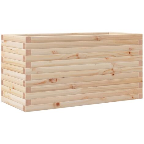 Fioriera Aiuola Rialzata Vassoio Piante Fiori Terrazza Giardino 60 X 60 X 455 Cm Legno Di Pino Impregnato Marrone 020037707 86868845