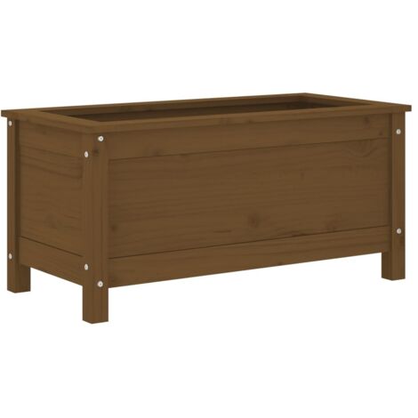 Vassoio Per Fioriera Aiuola Rialzata Piante Fiori Terrazza Giardino 80 X 80 X 49,5 Cm Legno Di Pino Impregnato Marrone 020037918 86863421