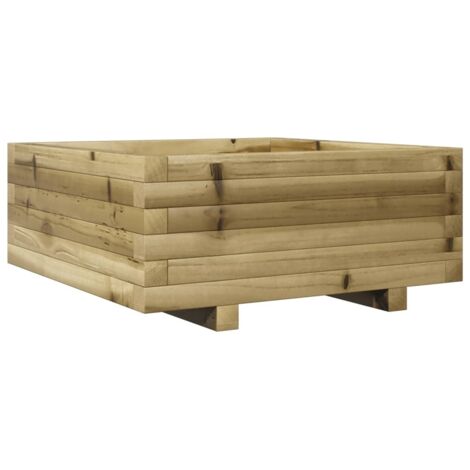 Vassoio Per Fioriera Aiuola Rialzata Piante Fiori Terrazza Giardino 40 X 40 X 39 Cm Legno Massello Marrone Douglas 020037536 87136233