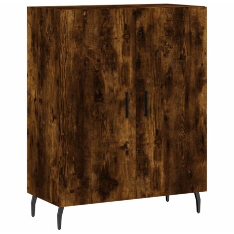 Credenza Buffet In Legno Effetto Antico – 70x34x90 Cm, Con 2 Ante, Per Cucina, Sala O Soggiorno