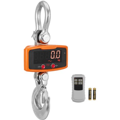 Dinamometro Digitale Per Bilancia Industriale – Portata Max 300 Kg, Display LCD Con Retroilluminazione, Tasto Tare E Cambio Unità Kg/lb/N